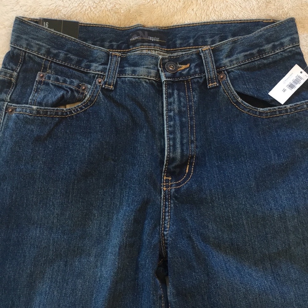 Old Navy Boys Jeans Straight Fit, Straight Leg | size 16